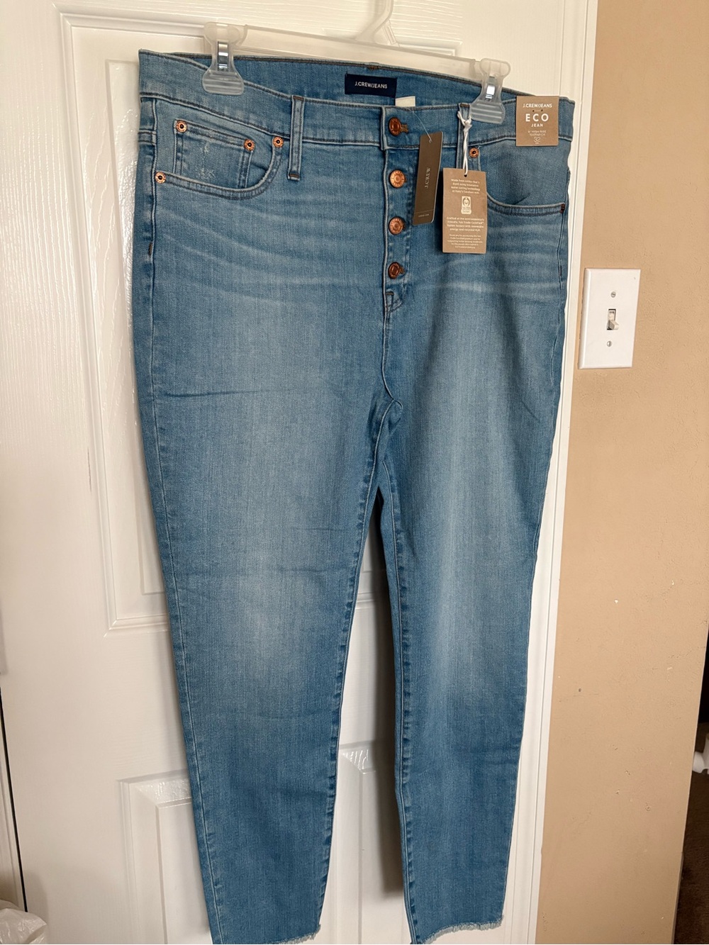 J. Crew Women's Vintage Eco Collection Jeans in Light Blue Wash
